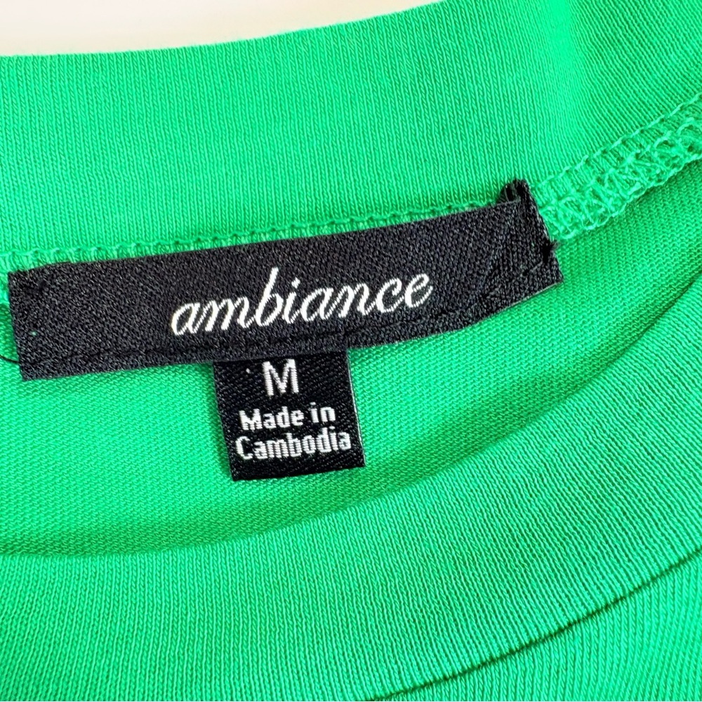 Ambiance Vibrant Green Short Sleeve Tee - Picture 2 of 5
